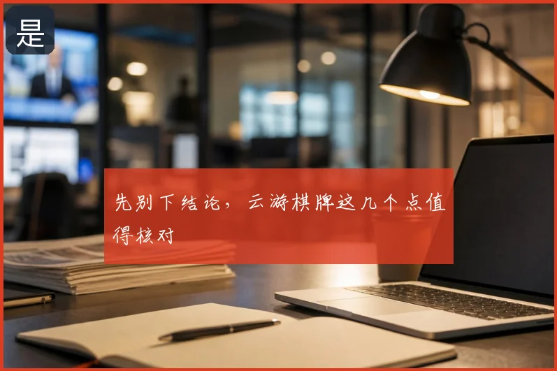 先别下结论，云游棋牌这几个点值得核对